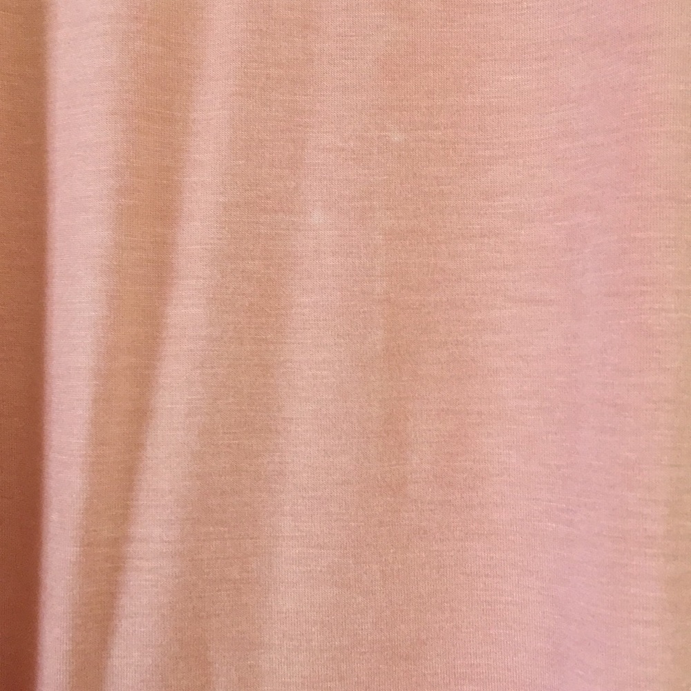 FEVER Cold Shoulder Asymmetrical Peach Amber Top L - Picture 6 of 6
